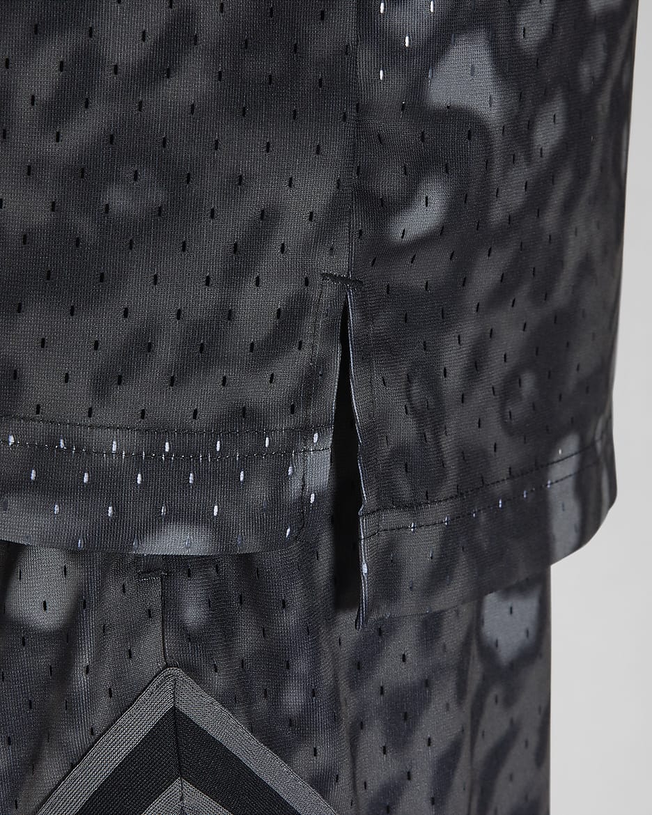 Nike Jordan Sport Men s Dri FIT Mesh Top Black Polyester 50 Recycled Polyester